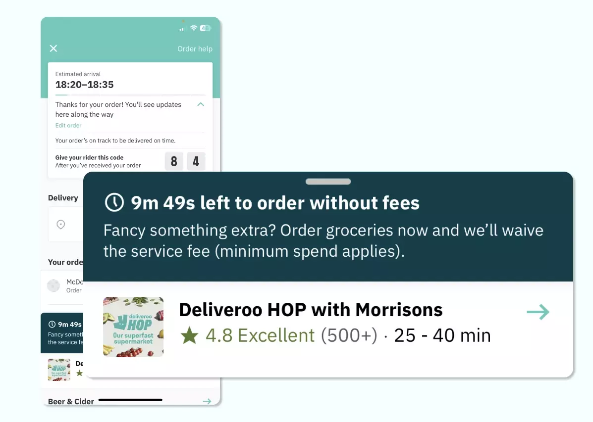 UX Bites: Free delivery upsell