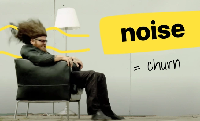 When (and why) Accidental Noise Creates Churn