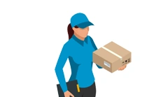 The UX of delivering parcels Company Logo